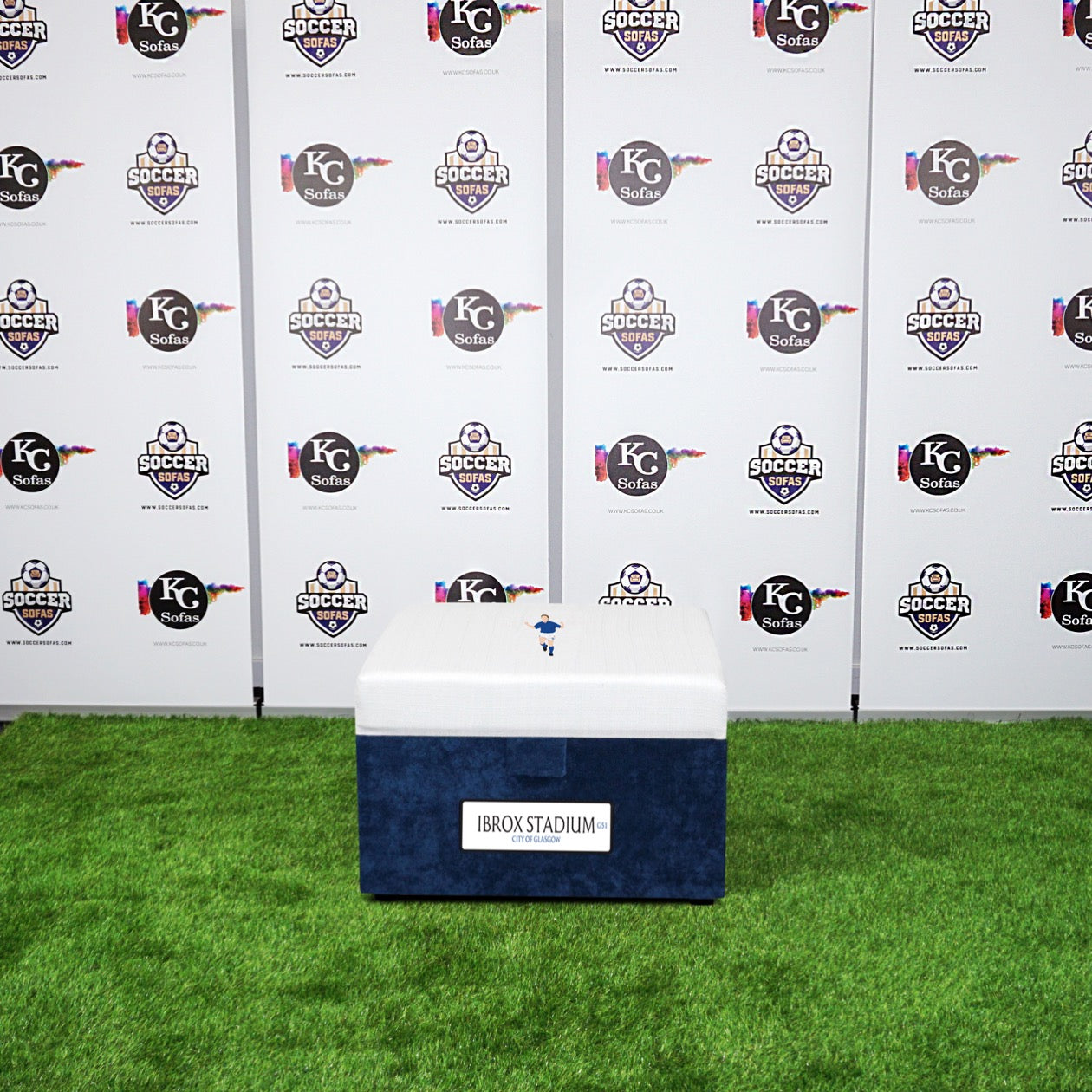 Ibrox Stadium Storage Footstool (Glasgow Rangers FC)