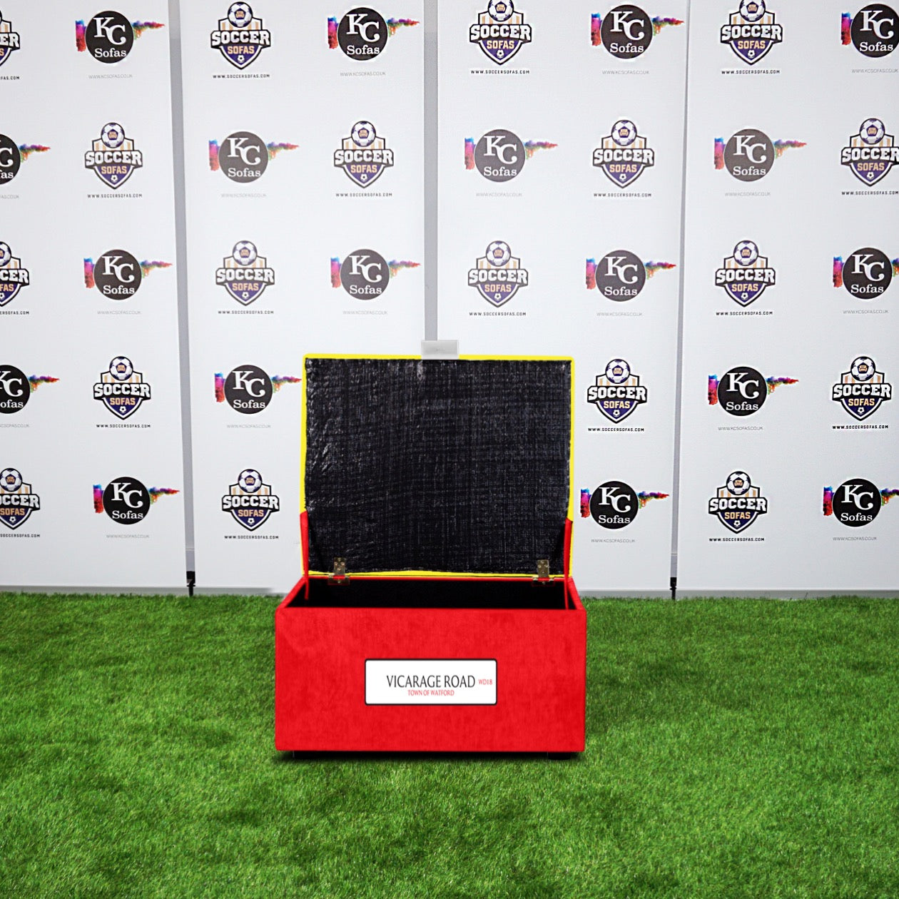 Vicarage Road Storage Footstool (Watford FC)
