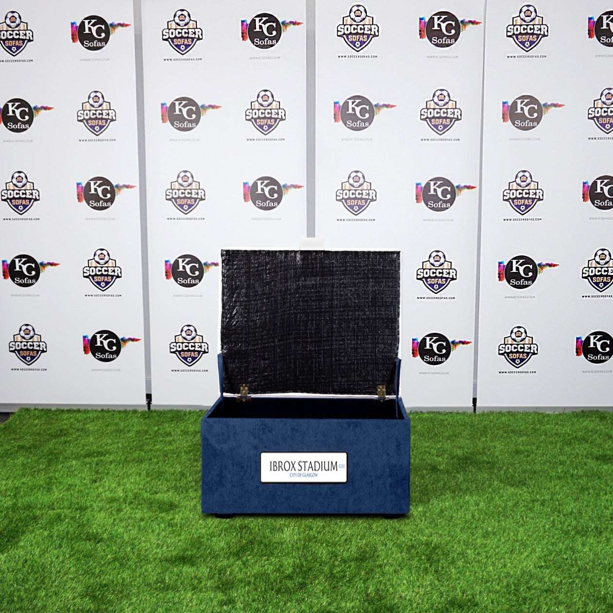 Ibrox Stadium Storage Footstool (Glasgow Rangers FC)