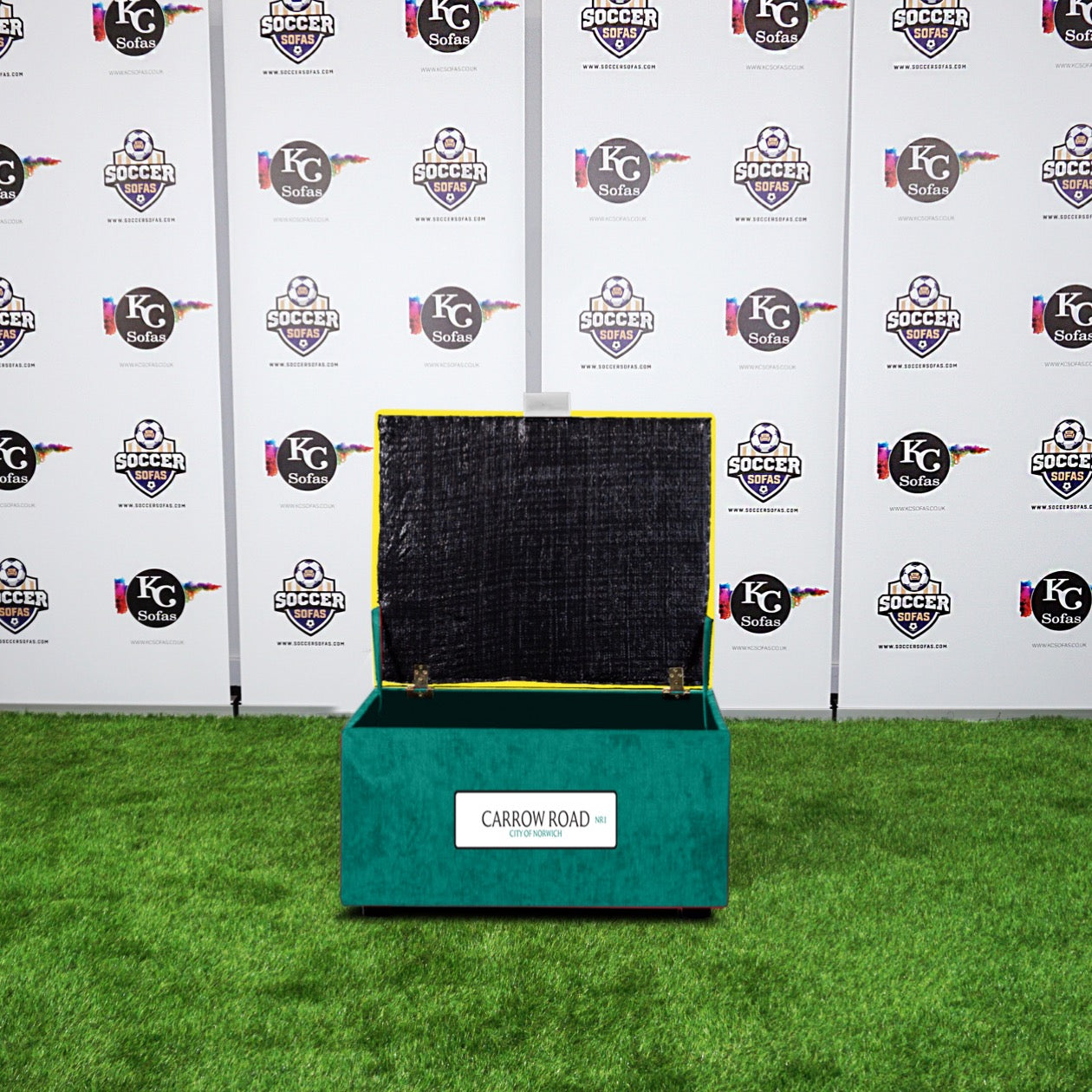 Carrow Road Storage Footstool (Norwich City FC)