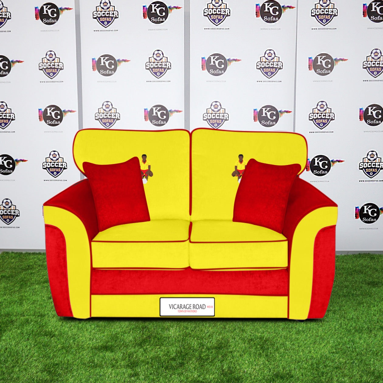 Vicarage Road 2 Seater Sofa (Watford FC)