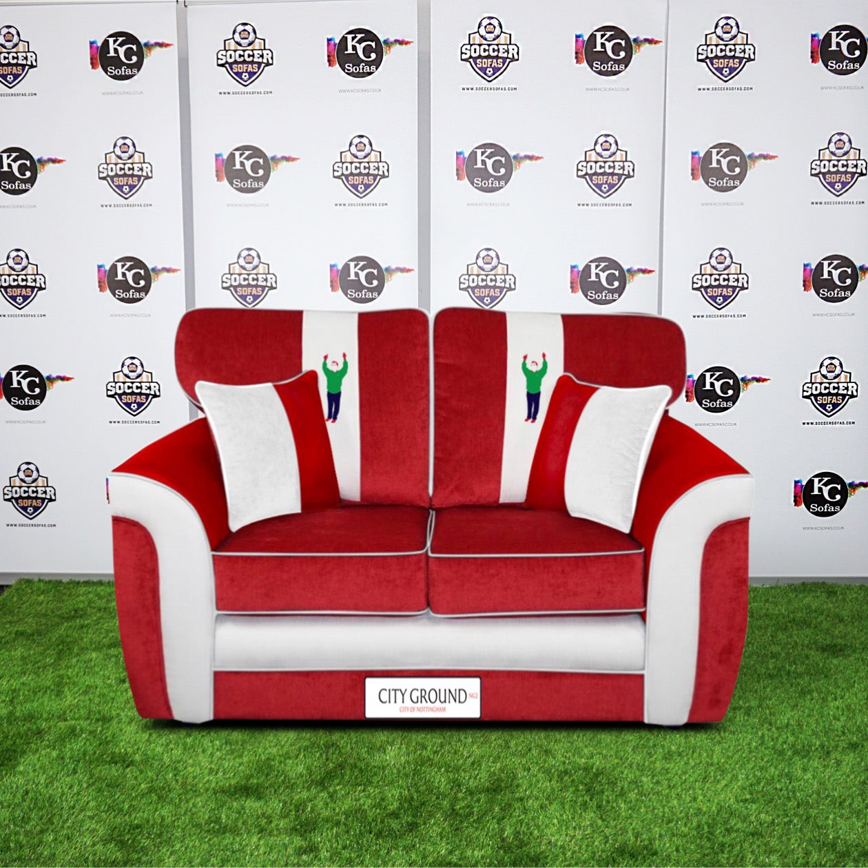 City Ground 2 Seater Sofa (Nottingham Forest FC)