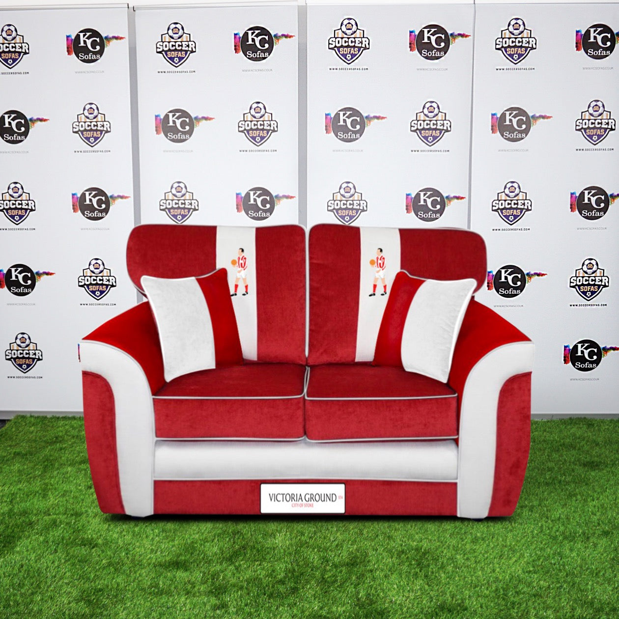 Victoria Ground 2 Seater Sofa (Stoke City FC)