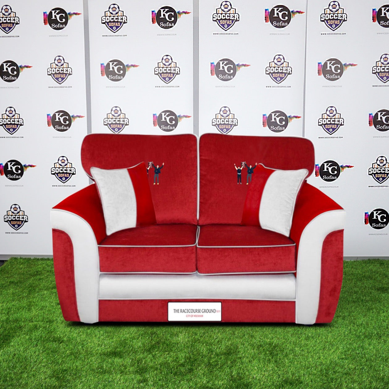 The Racecourse Ground 2 Seater Sofa (AFC Wrexham)