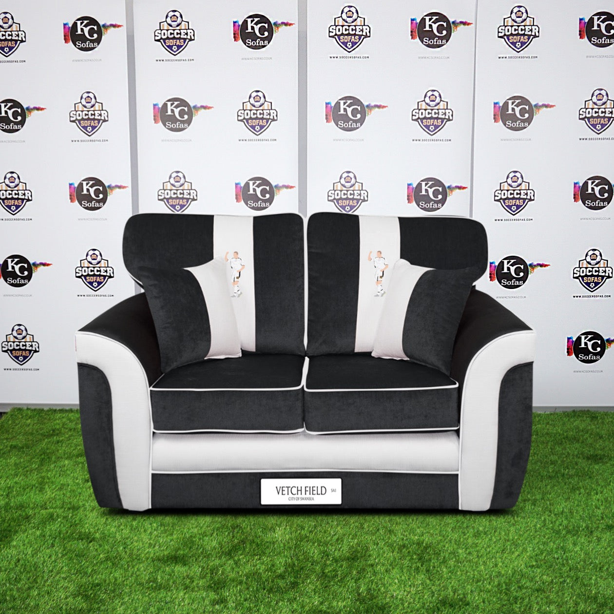 Vetch Field 2 Seater Sofa (Swansea City FC)