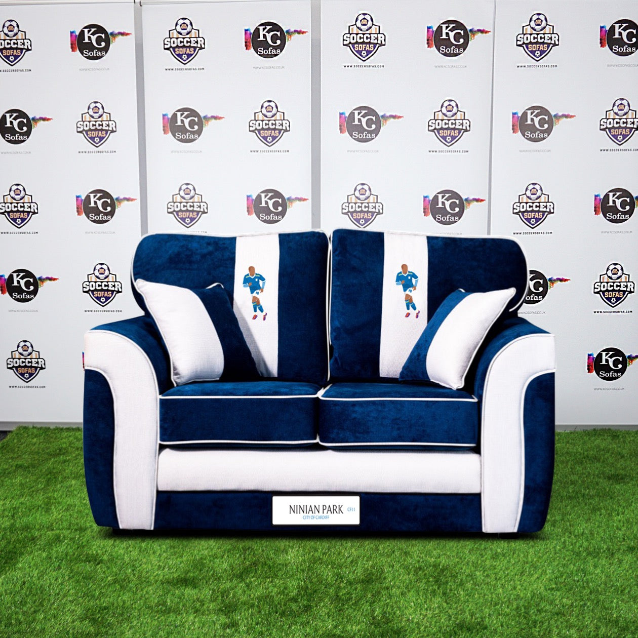 Ninian Park 2 Seater Sofa (Cardiff City FC)