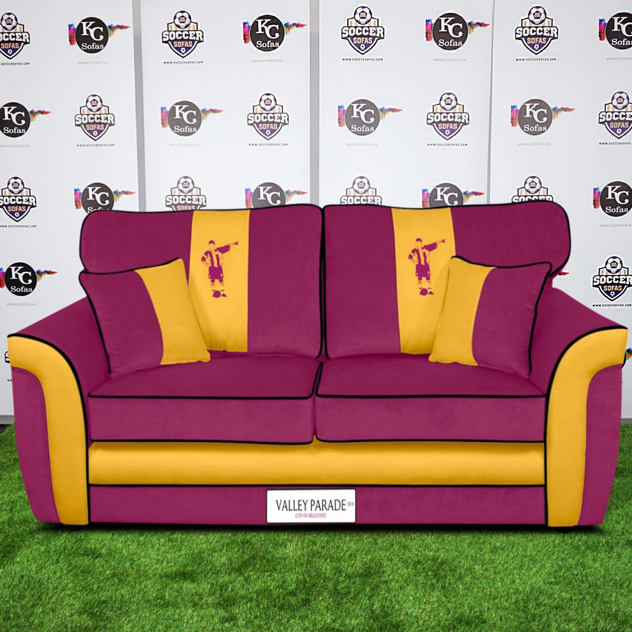 Valley Parade 3 Seater Sofa (Bradford City FC)