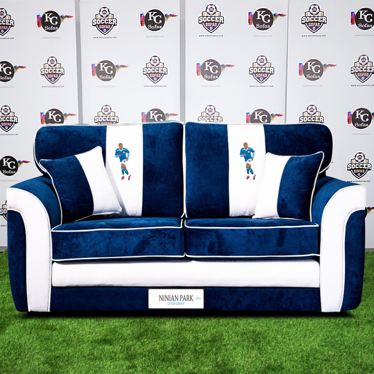 Ninian Park 3 Seater Sofa (Cardiff City FC)