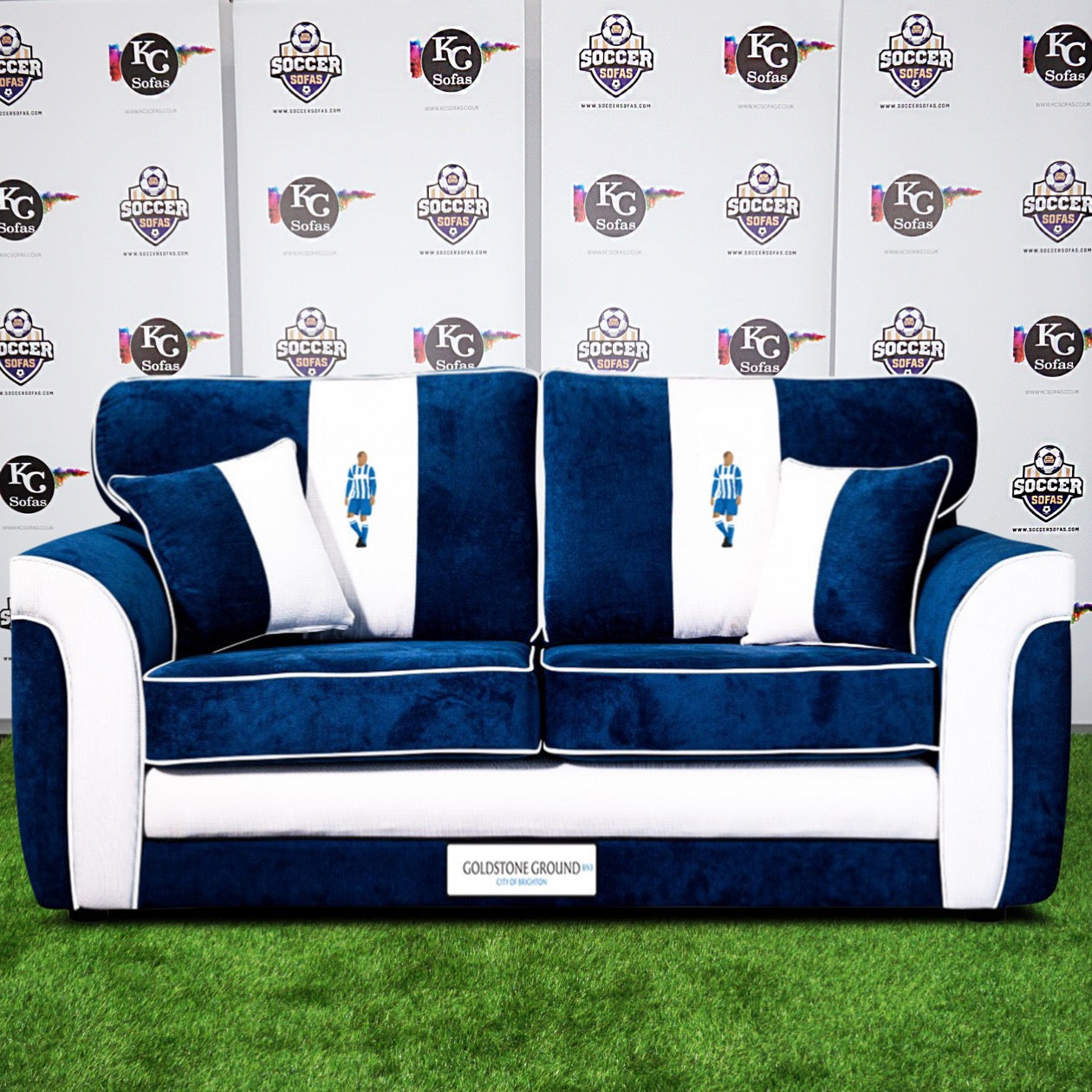 Goldstone Ground 3 Seater Sofa (Brighton & Hove Albion FC)