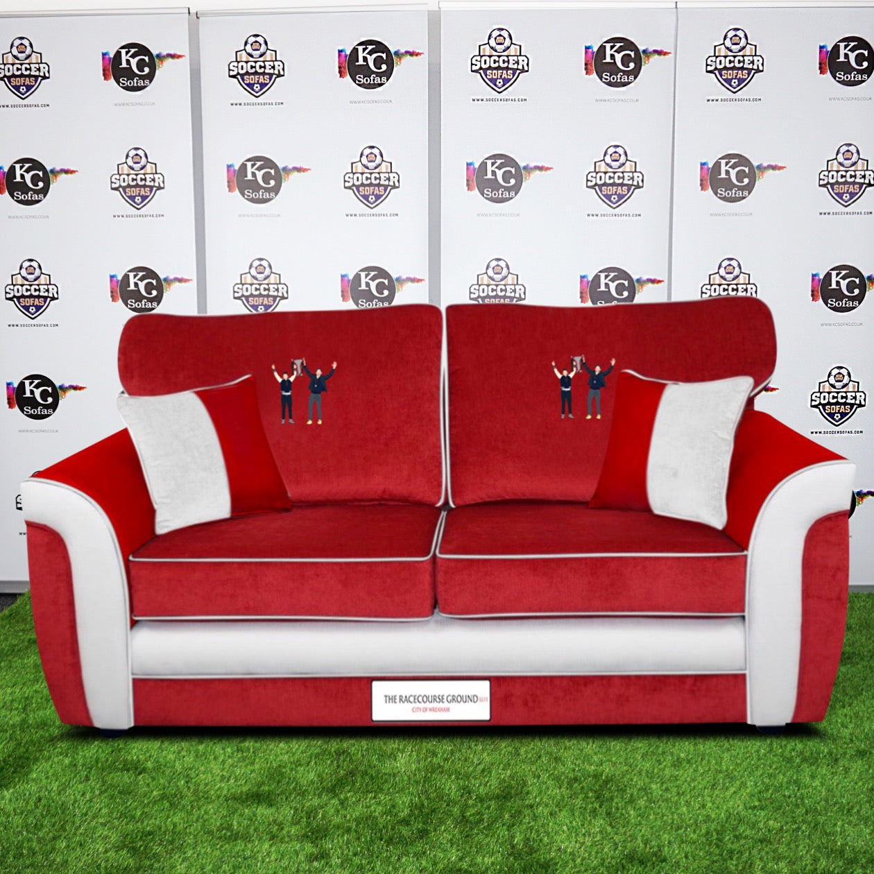 The Racecourse Ground 3 Seater Sofa (AFC Wrexham)