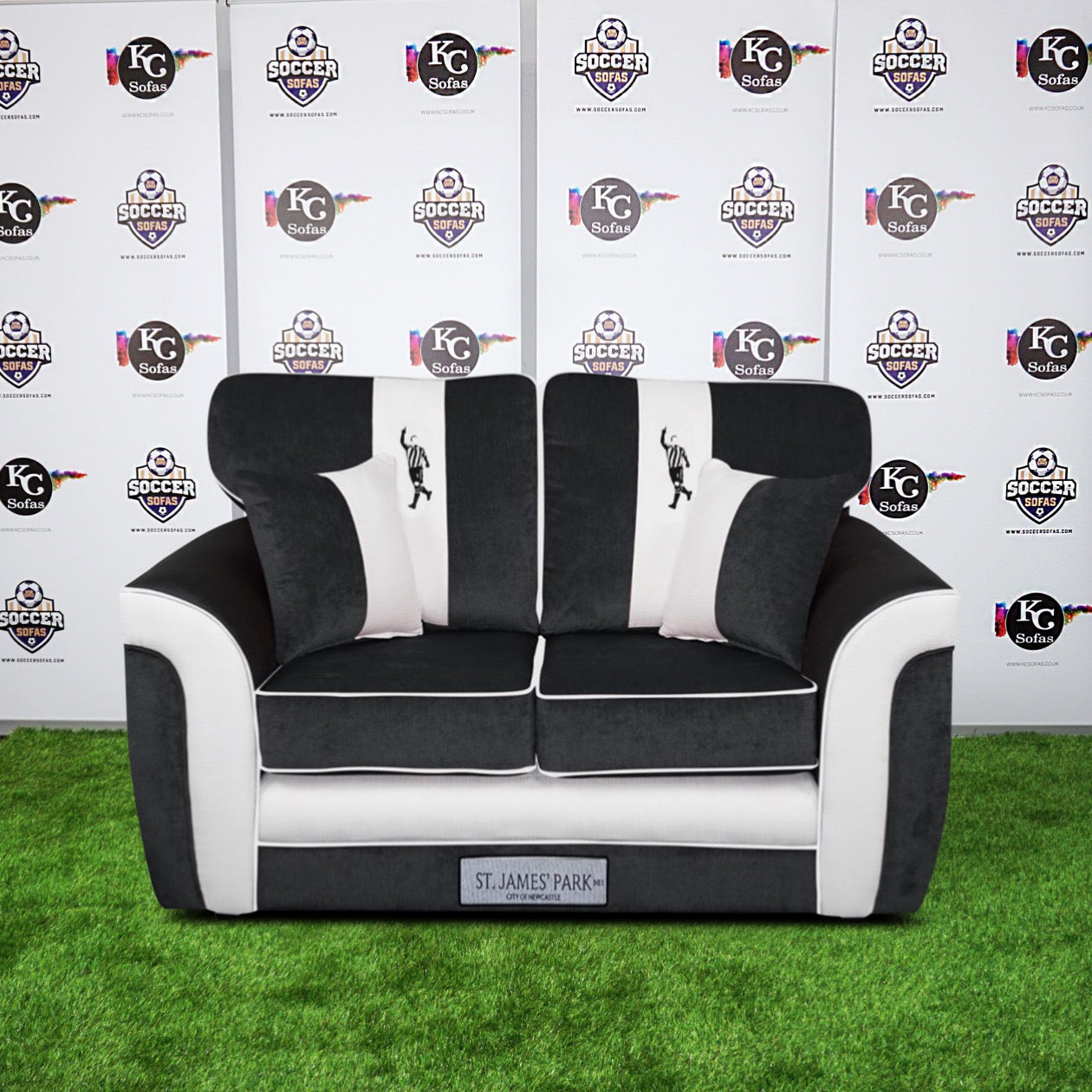 St James' Park 2 Seater Sofa (Newcastle United FC)