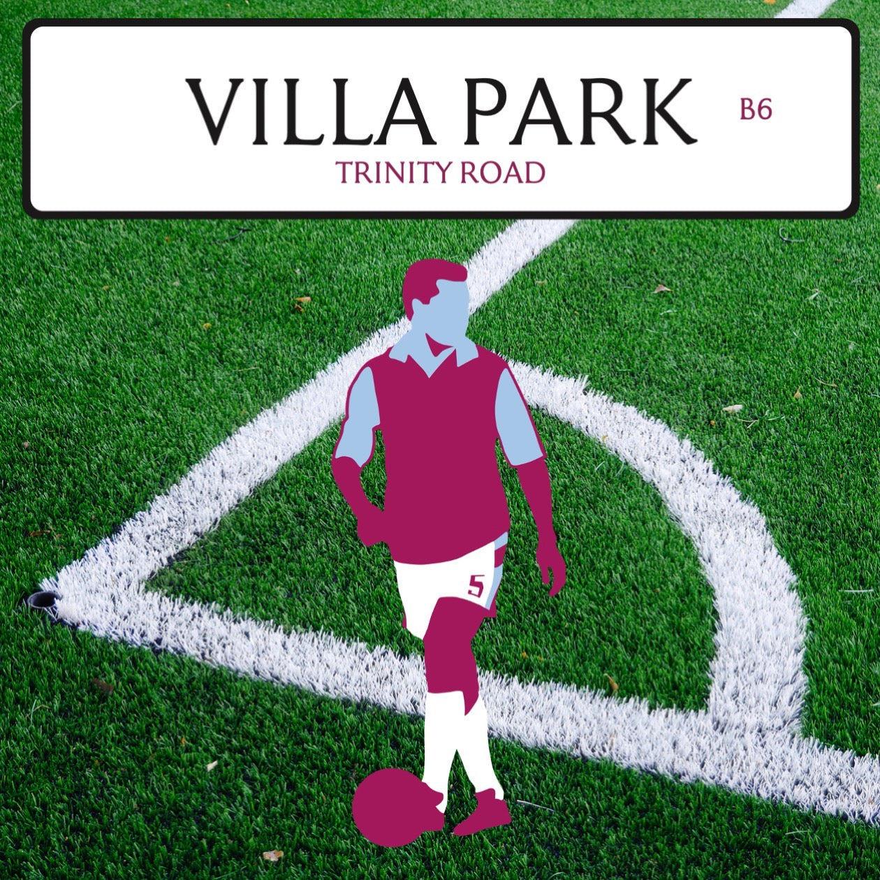 Villa Park 3 Seater Sofa (Aston Villa FC)