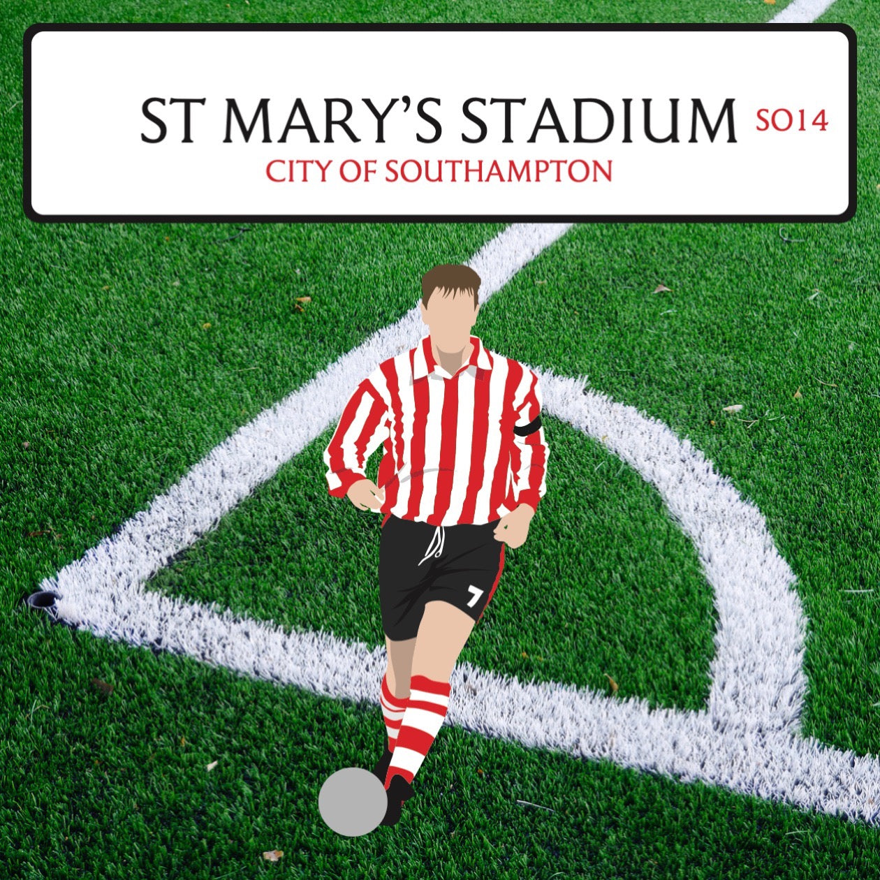 Saint Mary's Stadium Storage Footstool (Southampton FC)