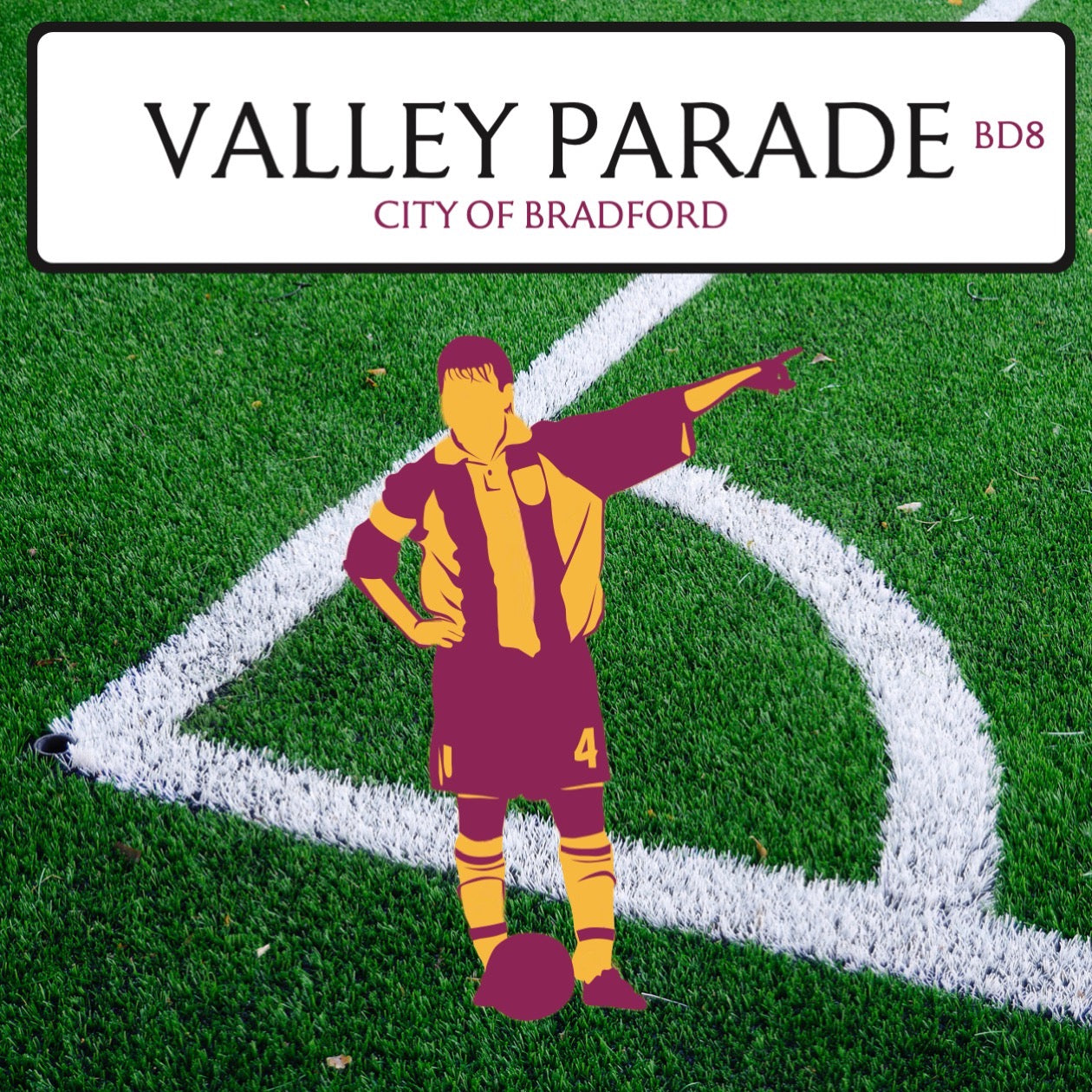 Valley Parade Storage Footstool (Bradford City FC)