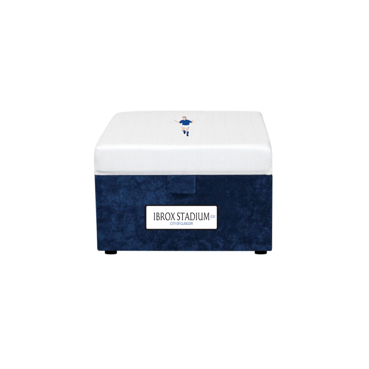 Ibrox Stadium Storage Footstool (Glasgow Rangers FC)