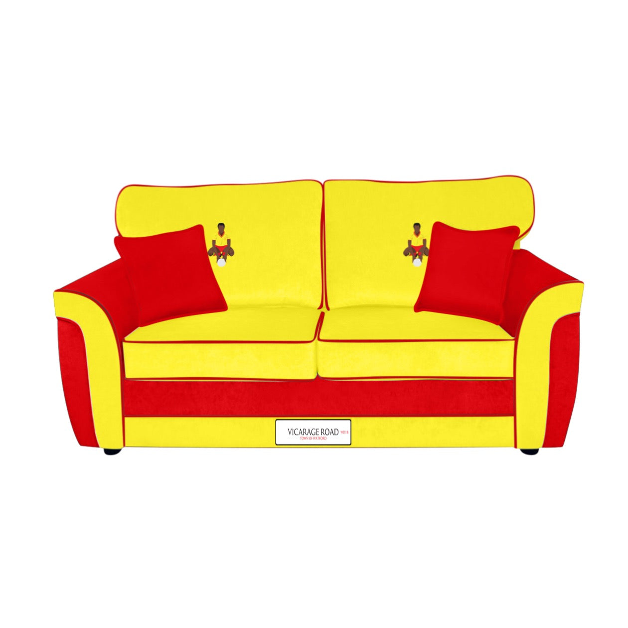 Vicarage Road 3 Seater Sofa (Watford FC)
