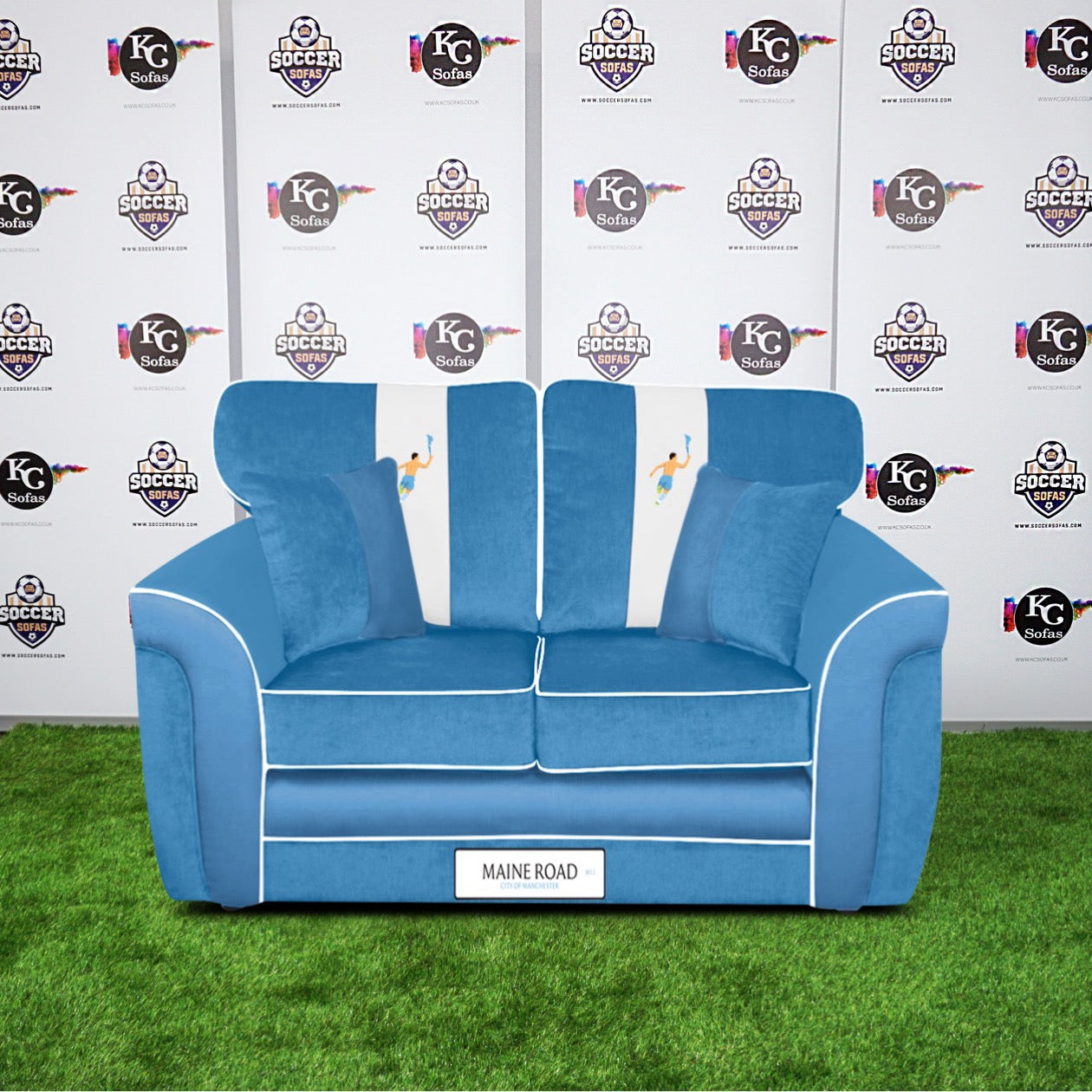 Maine Road 2 Seater Sofa (Manchester City FC)