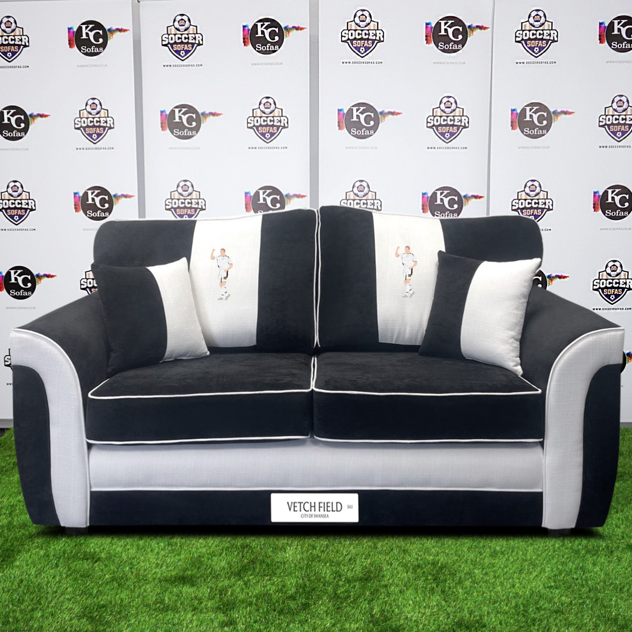 Vetch Field 3 Seater Sofa (Swansea City FC)