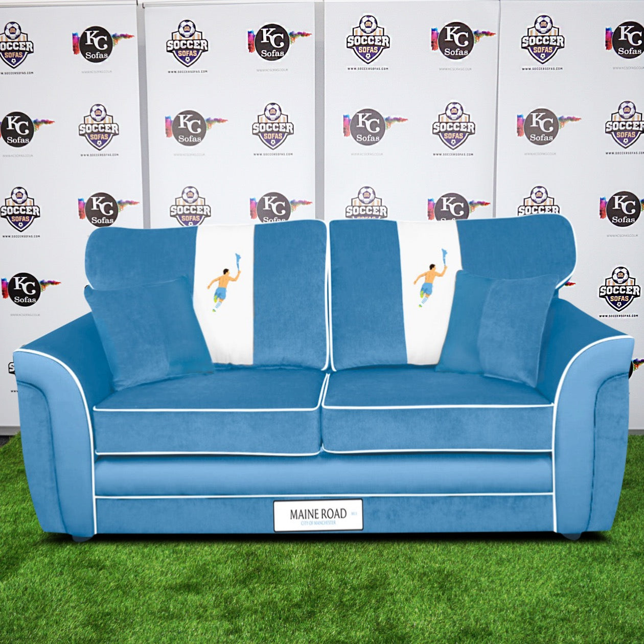 Maine Road 3 Seater Sofa (Manchester City FC)