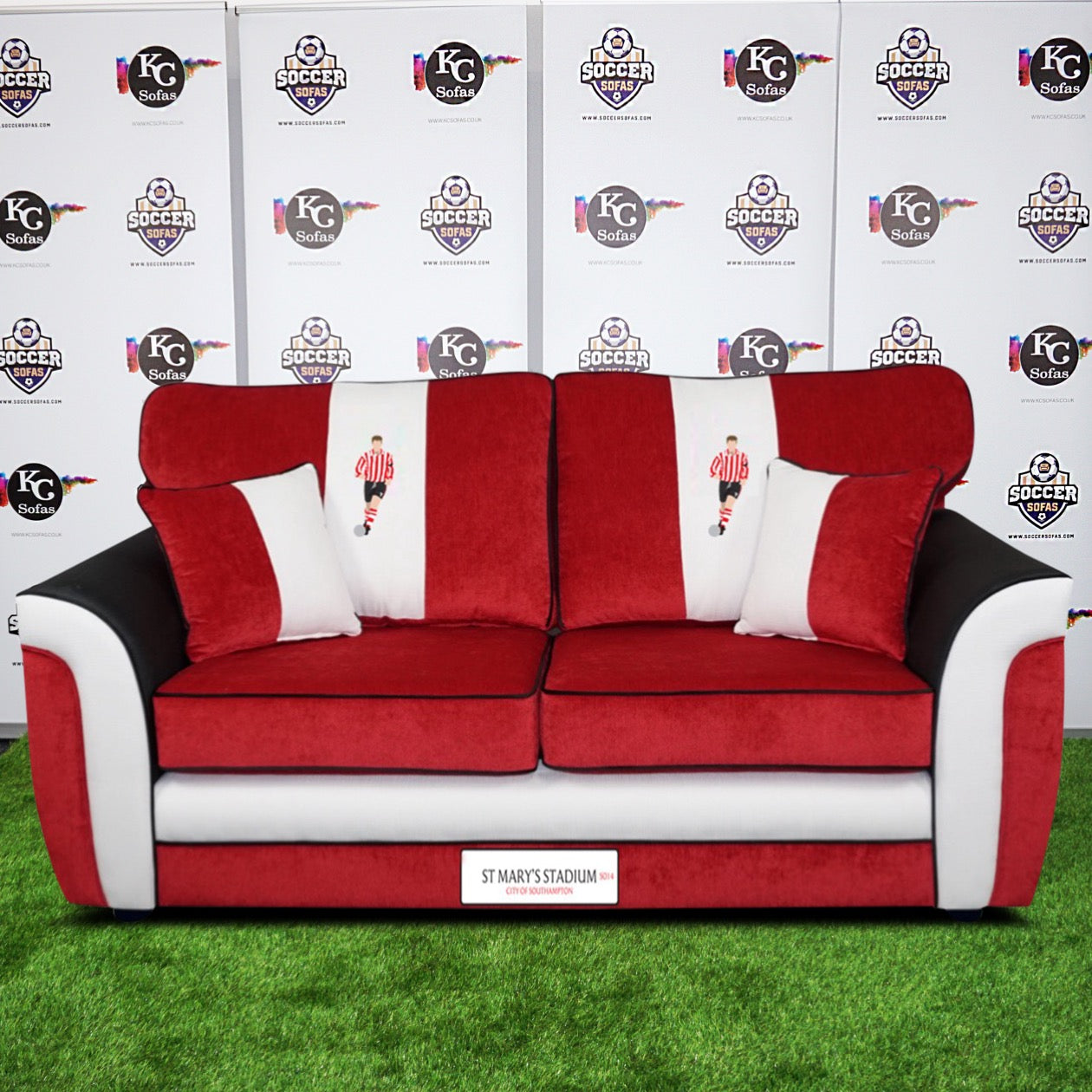 Saint Mary's Stadium 3 Seater Sofa (Southampton FC)