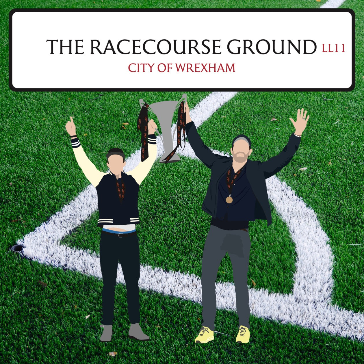 The Racecourse Ground 2 Seater Sofa (AFC Wrexham)