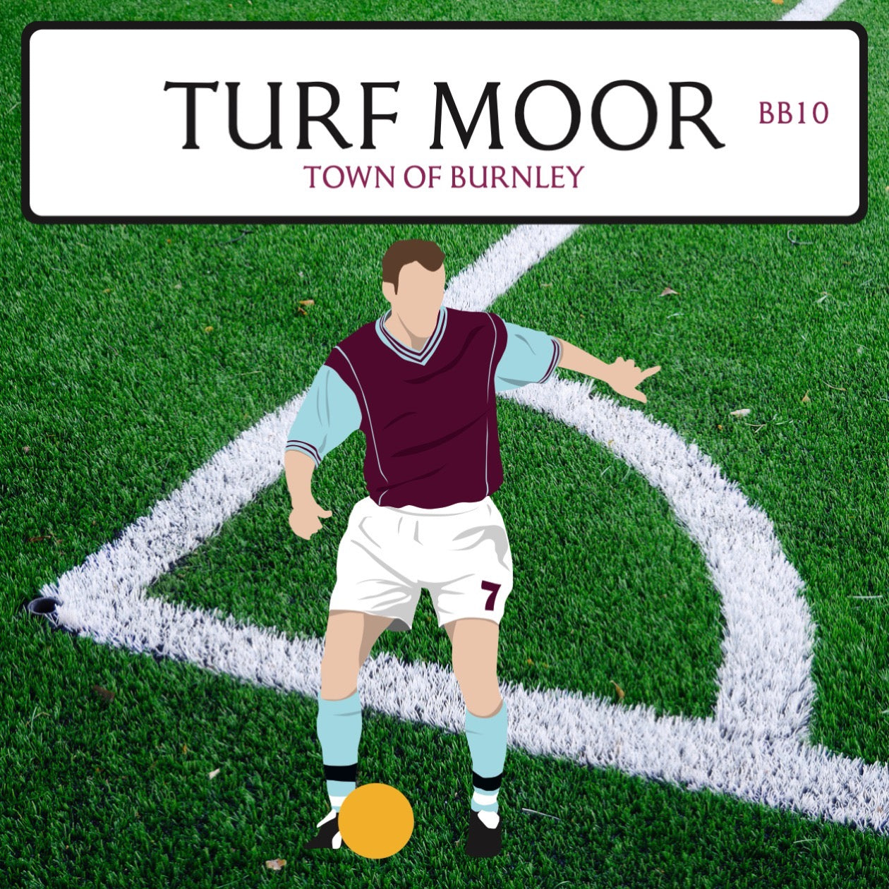 Turf Moor 3 Seater Sofa (Burnley FC)
