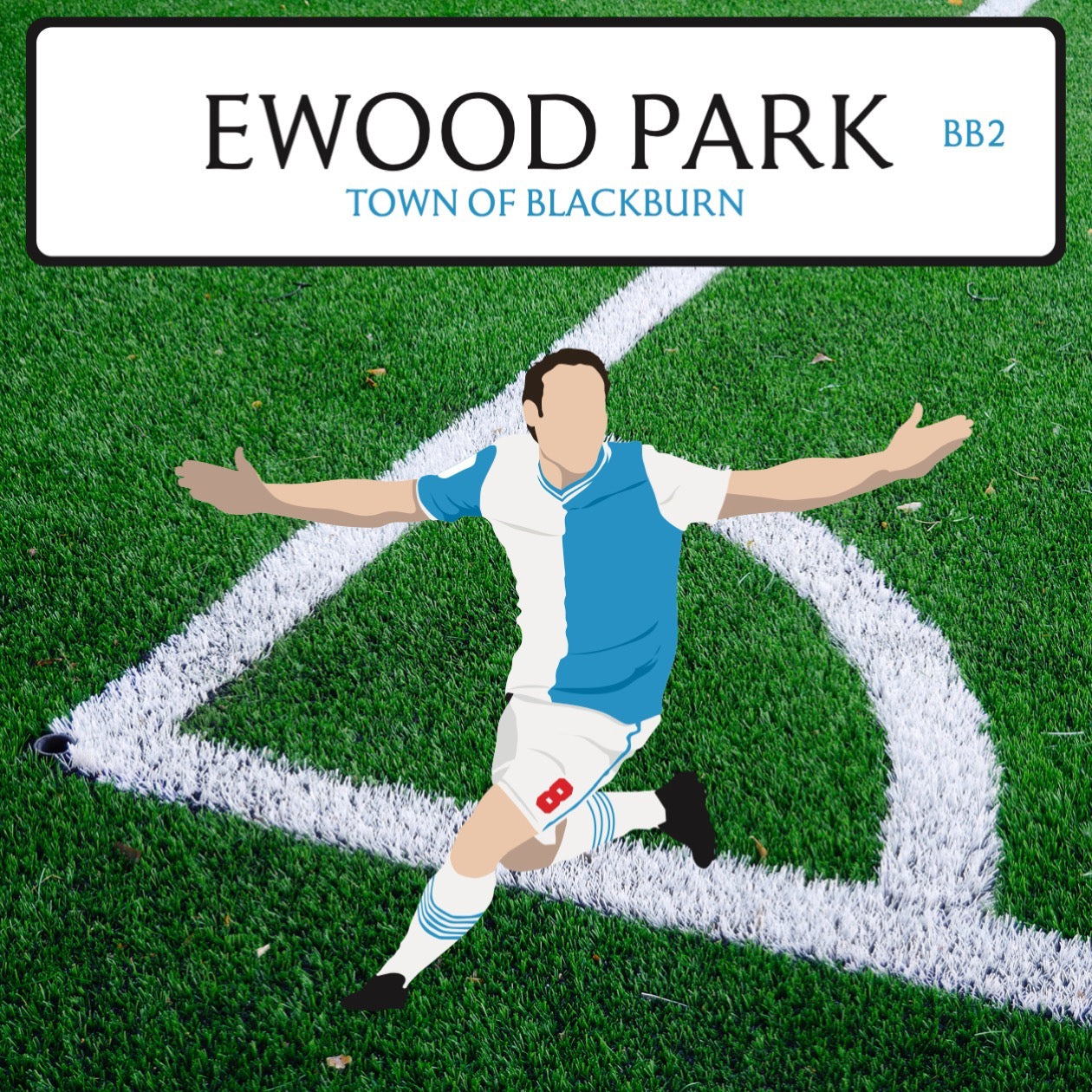 Ewood Park Storage Footstool (Blackburn Rovers FC)