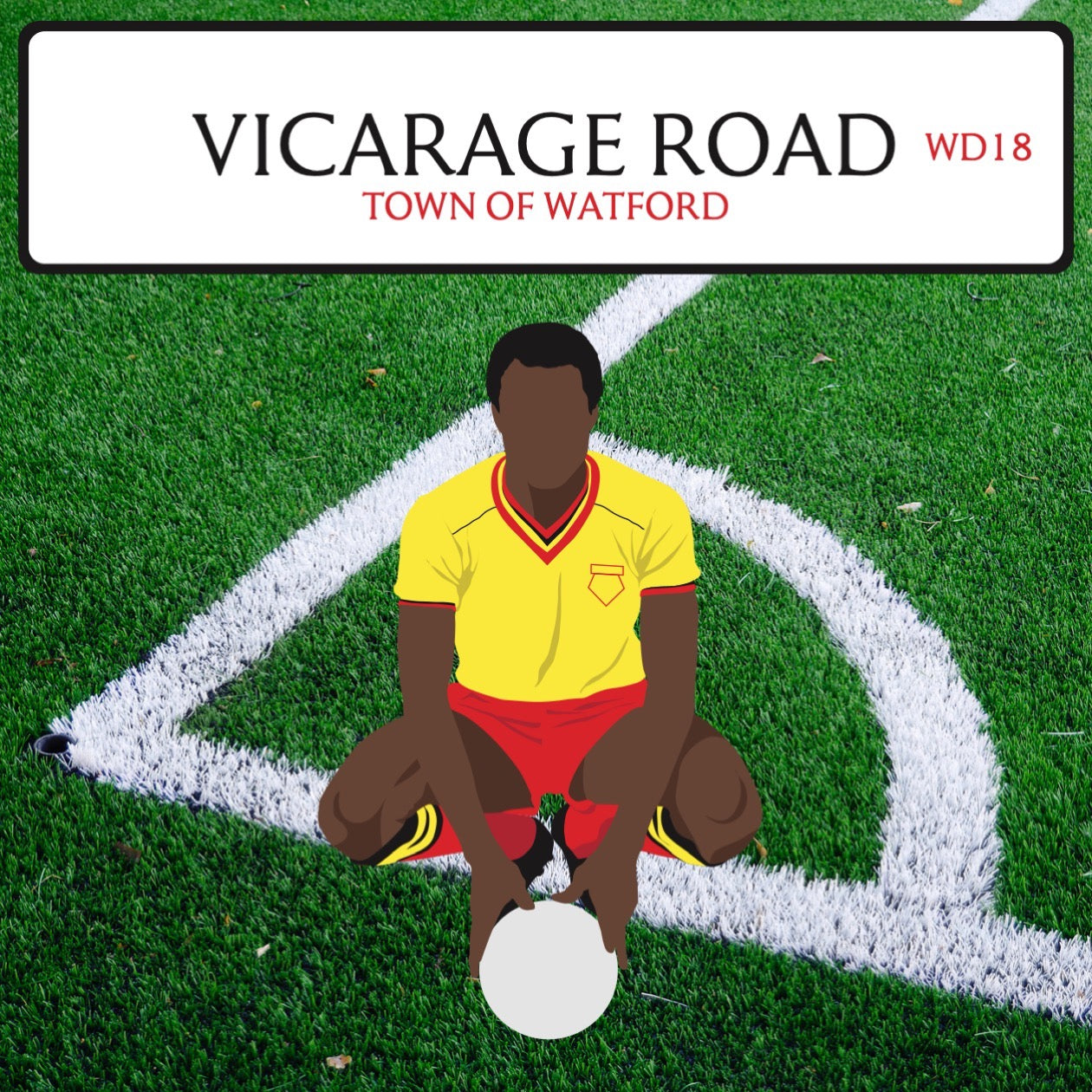 Vicarage Road 3 Seater Sofa (Watford FC)