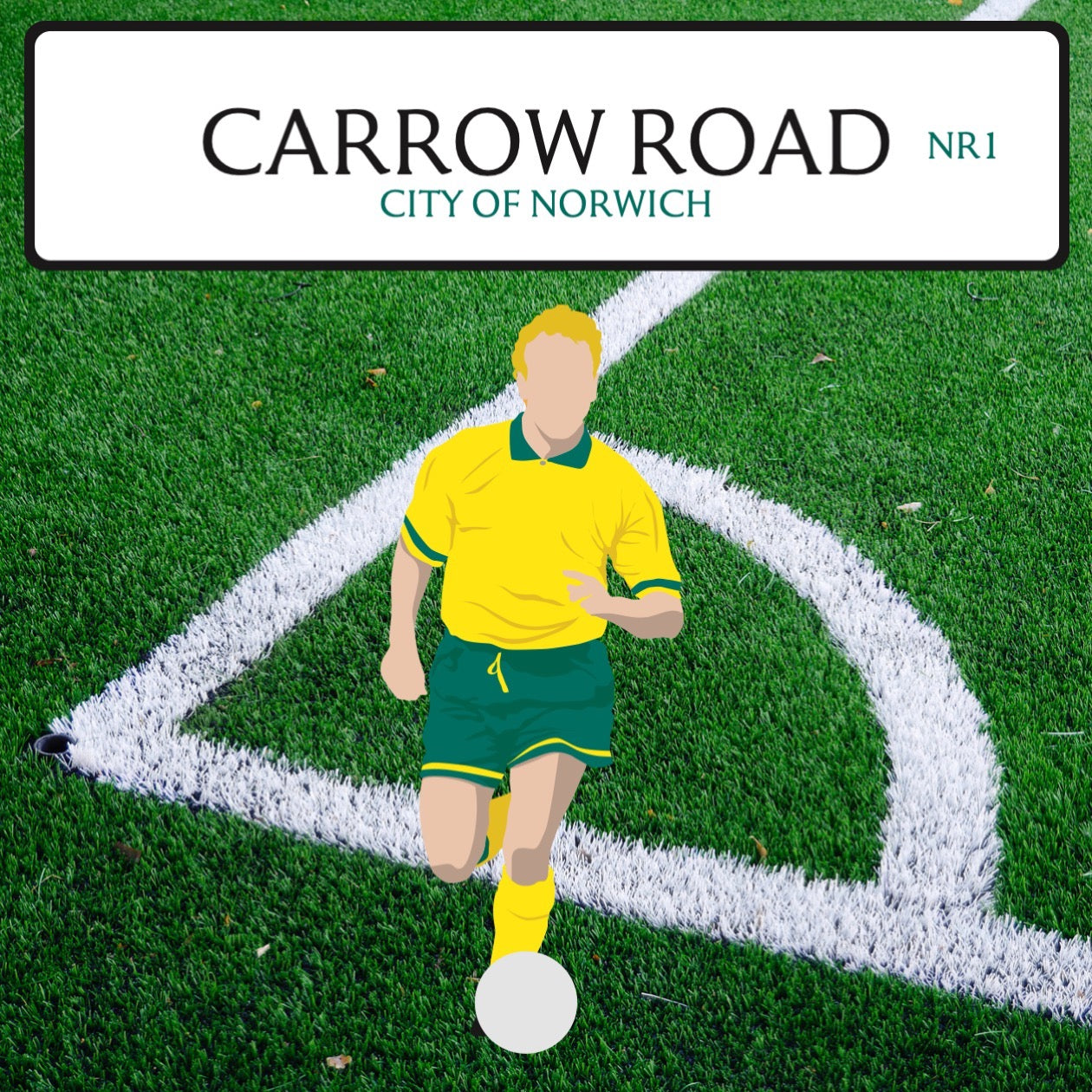 Carrow Road 2 Seater Sofa (Norwich City FC)