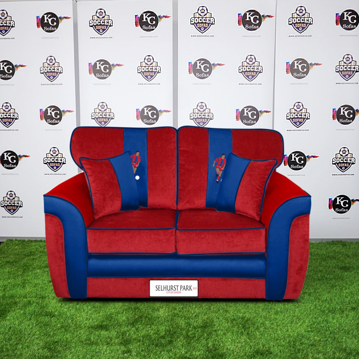 Selhurst Park 2 Seater Sofa (Crystal Palace FC)
