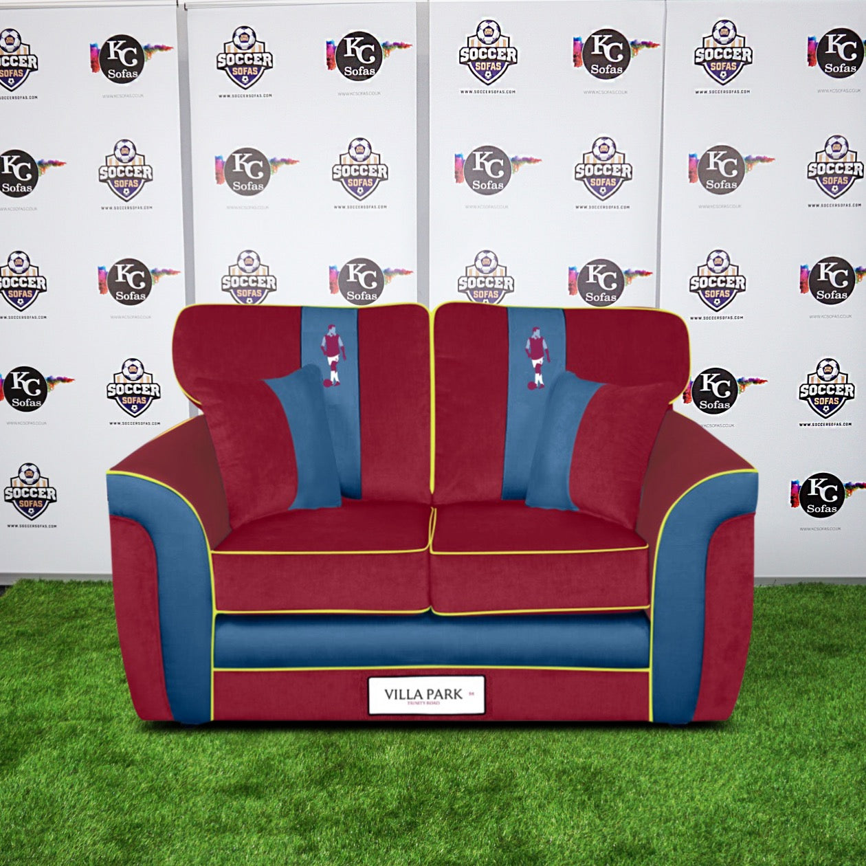 Villa Park 2 Seater Sofa (Aston Villa FC)